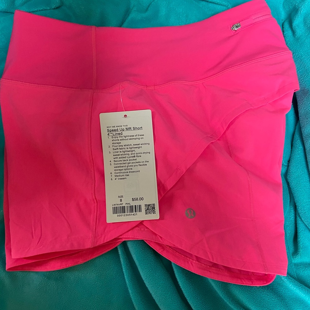 Lululemon shorts size 8 tall NWT
